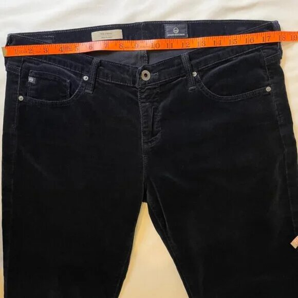 Ag The Stevie Navy Corduroy Ankle Pant Straight Leg Size 32R - Picture 7 of 14